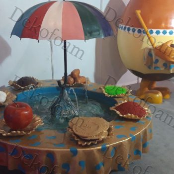 ماکت سه بعدی هفت سین با روکش فایبرگلاس مدل چتری با آب نما